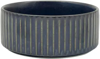 Tas porcelani Verlo Plisse Bowl, 350 ml, 120 mm, gri grafit