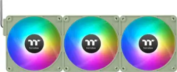 Ventilator PC Thermaltake CT120 EX Reverse ARGB, set 3 copë, 120mm, jeshile matcha