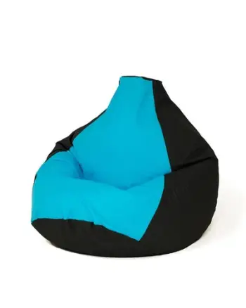 Puf Sako Pear, madhësia L 105x80, material Oxford, i zi e blu