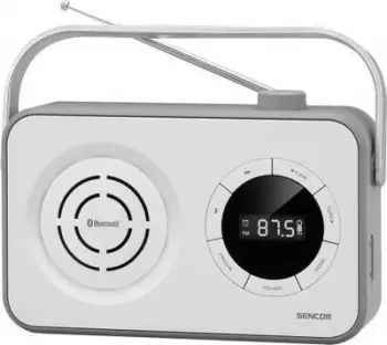 Radio portative Sencor SRD 3200 W, FM dixhital, MP3, e bardhë