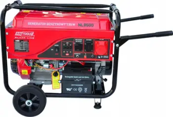 Gjenerator benzine AWTools AW85607BL, 7.5kW 400V, ndezje elektrike, i zi