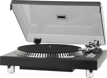 Pjatë rrotulluese Kruger Matz TT 602, mekanizëm analog, kapak transparent, e zezë