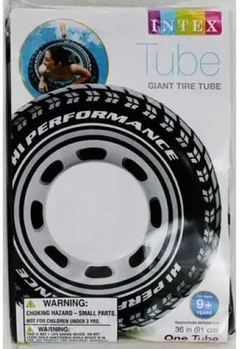 Dyshek fryrës Intex Radial Tire, PVC, për pishinë dhe plazh, shumëngjyrësh
