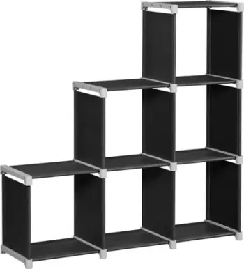 Raft modular LEOBERT Modular Shelf, 52x28x39 cm, metal tekstil, i zi