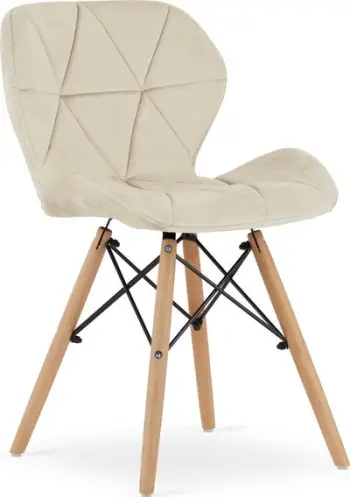 Karrige Oskar Chair Lago Velvet, dru ahu, kadife, bezhë
