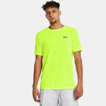 Bluza sportive Under Armour Seamless, mëngë të shkurtra, për meshkuj, e verdhë