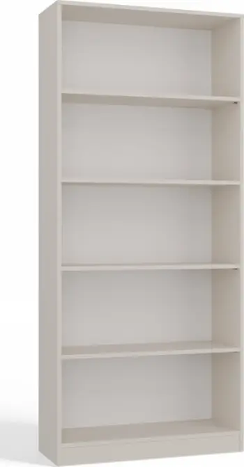 Raft librash BOOKSHELF R80, 80 cm, 5 rafte, cashmere bezhë