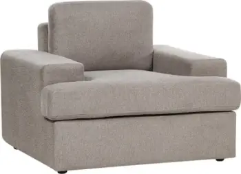 Fotelë Armchair Taupe, tapiceri poliestër, jastëk i trashë, ngjyrë taupe
