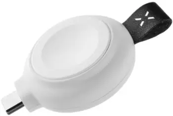 Karikues wireless për Apple Watch FIXED Orb, USB C, karikim i shpejtë, i bardhë