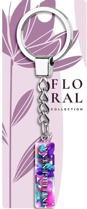 Portaçelës V-TAC Intelligent Letter Keyring, me gurë dekorativë, metalik