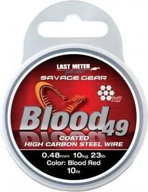 Fije peshkimi Savage Gear Line Blood 49, 10m, 0.60mm 16kg, transparente