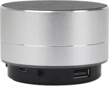 Kaltoparlant Bluetooth Manhattan Metallic LED, portativ, metalik, argjendtë