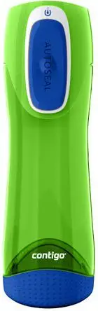 Shishe uji Contigo Swish Autoseal, pa BPA, pa rrjedhje, jeshile me blu