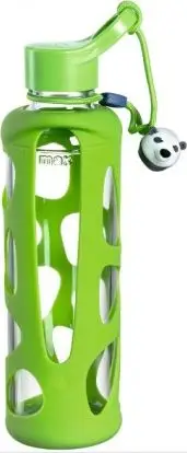 Shishe uji për fëmijë Leonardo Bambini, 0.5L, me panda, jeshile
