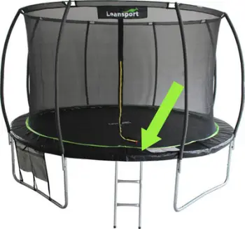 Mbulesë sustash për trampolinë Sport Max 6ft, diametër 1.83 m, PVC+PE, e zezë me jeshile