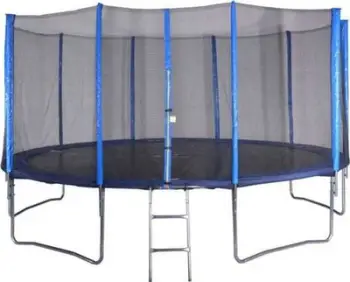 Trampolinë kopshti Spartan S992, 16 FT 487 cm, rrjetë e jashtme, blu