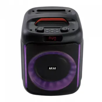 Altoparlant portativ Akai ABTS V20, 20W, Bluetooth, me drita RGB, i zi
