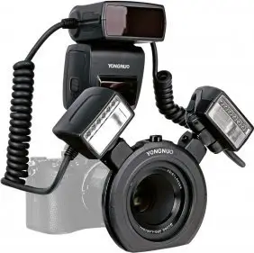 Blic makro Yongnuo YN-24EX, TTL, për Sony, i zi