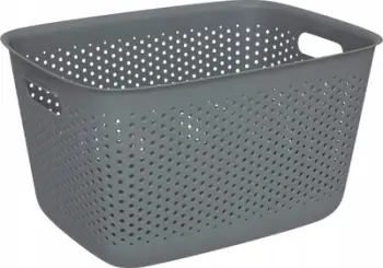 Shportë rrobash 5five Tila, 17L, plastike, gri