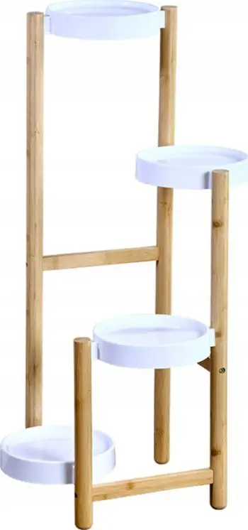 Stendë lulesh Kesper, pedestal dekorativ, ngjyrë natyrale druri
