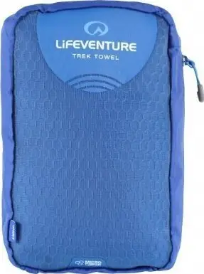 Peshqir udhëtimi Lifeventure Microfibre Comfort XXL, antibakterial, blu