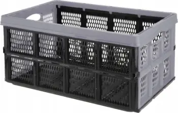 Shportë palosëse plastike, 32L, me doreza, gri