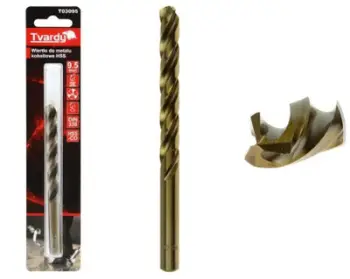 Spiral metalik TVARDY HSS M35, 10 mm, kobalt