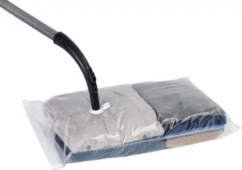 Qese vakum për rroba Wenko Vacuum Storage System, set 2 copë, 90 x 56 cm, transparente