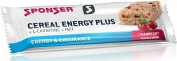 Baton energjie Sponser Cereal Energy Bar Strawberry, 20x40g, me luleshtrydhe