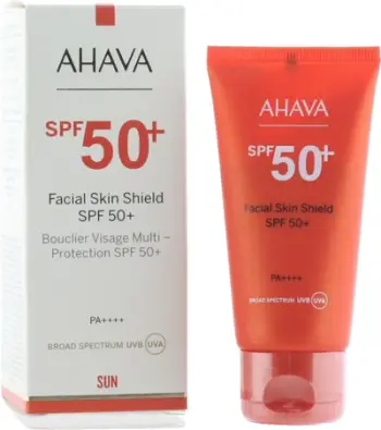 Krem fytyre Ahava Facial Skin Shield, SPF 50+, mbrojtje UVA UVB