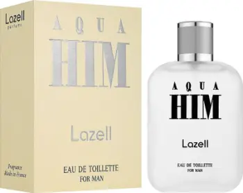 Ujë tualeti Lazell Aqua Him for Man, 100ml, aromë aromatike ujore, për meshkuj