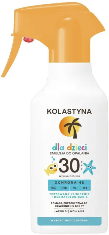 Spray diellor për fëmijë Kolastyna Sun Kids, SPF 30, 200ml, i bardhë
