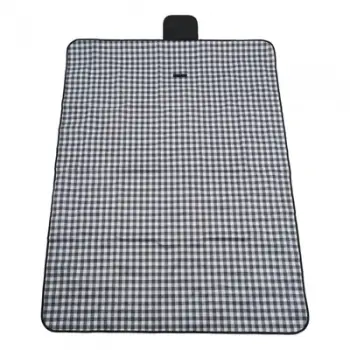 Batanije pikniku Heinner Black Plaid, 145x200 cm, poliester, bardh e zi