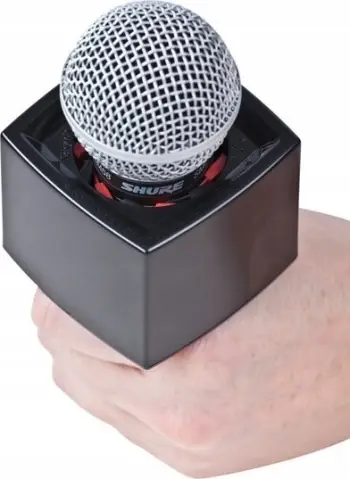 Mbajtës mikrofoni Rycote Single Square Mic Flag, plastikë rezistente, universal, i zi