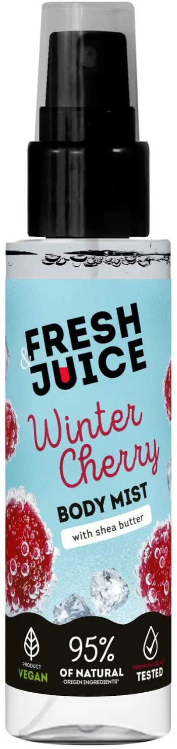 Sprej trupi Fresh Juice Winter Cherry, body mist, 150 ml