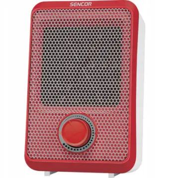 Ngrohës ventilatorik Sencor SFH 6021RD, 600W, i qetë, i kuq