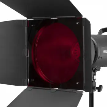 Komplet reflektor Barndoor GlareOne PRO, për reflektor 24 cm, i zi