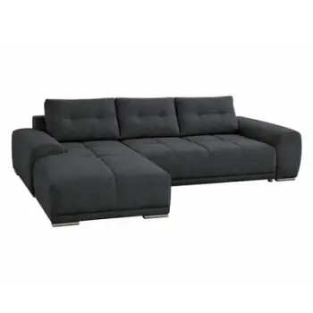 Divan këndor shtrat Comfyra HM3336.01L, kënd majtas, stof gri
