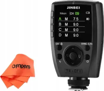 Radio trigger wireless Jinbei TR-Q7II S, për Sony, 2.4GHz, USB-C, i zi