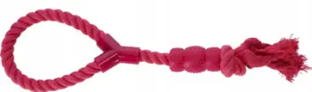 Lodër për qen Dingo Rope Denta Fresh, 41cm, pastrim dhëmbësh, rozë