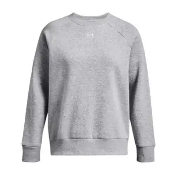 Bluzë sportive Under Armour Rival Fleece Crew, për femra, e bardhë