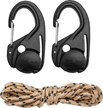 Set tensionues litarësh Tourist Neo, 2 copë, me litar paracord 1.5 m, najlon