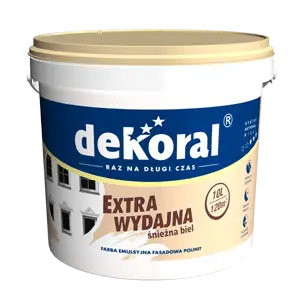 Bojë fasade Dekoral Acrylic Facade Polinit, 3L, mat, e bardhë