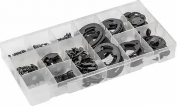 Set unaza sigurie Hogert Technik HT8G515, 300 copë, 1.5 22 mm, i zi
