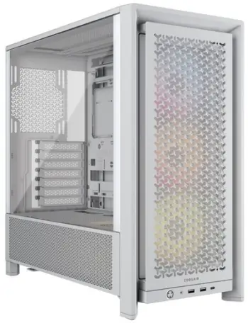 Kuti kompjuteri Corsair Frame 4000D RS ARGB, ATX Mid Tower, e bardhë