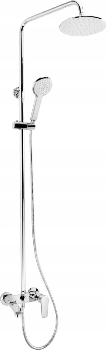 Set dushi Deante Shower Head with Bath Faucet, sistem dush me vaskë, krom