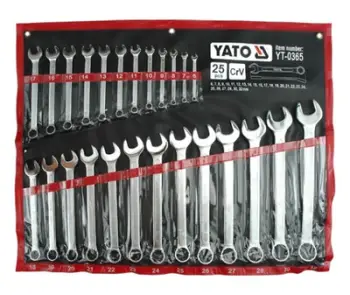 Set çelësash të kombinuar Yato YT-0365, 6-32mm, 25 copë, argjendtë