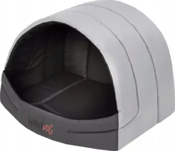 Shtëpizë për qen e mace Hobbydog R1, 45x33x28 cm, gri e errët