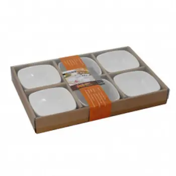 Set pjatash të vogla porcelani , 6 copë . UNIMIKS