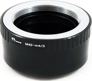 Adapter objektivi Pixco, M42 në Micro 4/3, për Olympus Panasonic, i zi